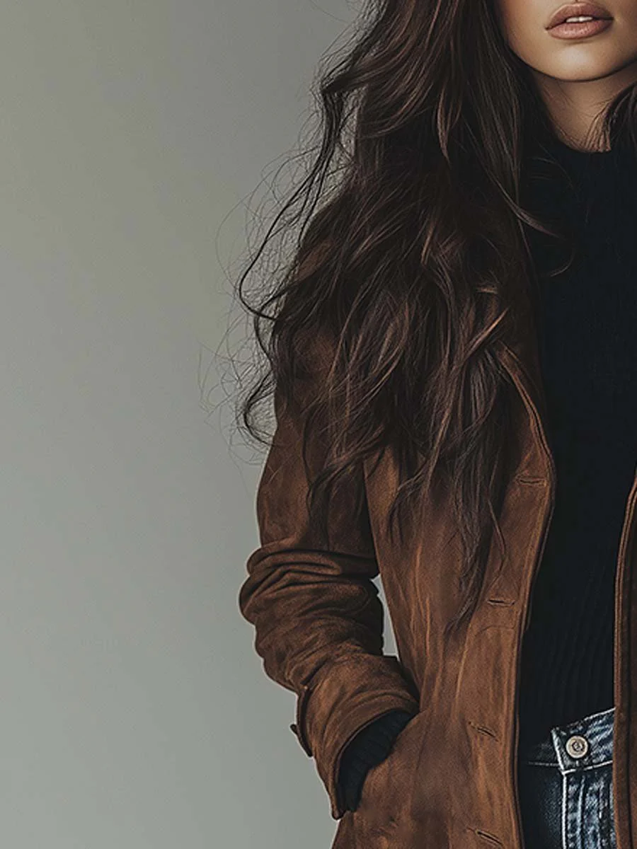 Vintage Suède Trenchcoat
