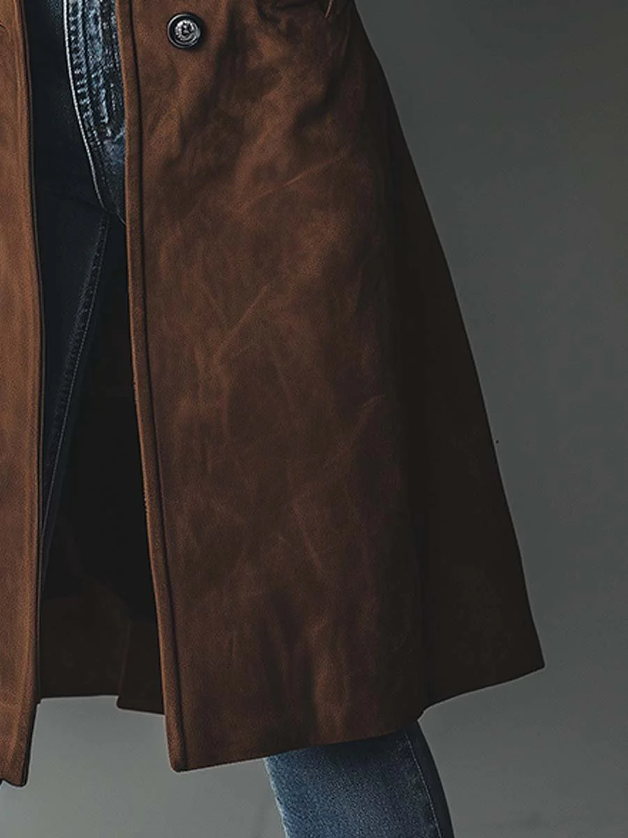 Vintage Suède Trenchcoat