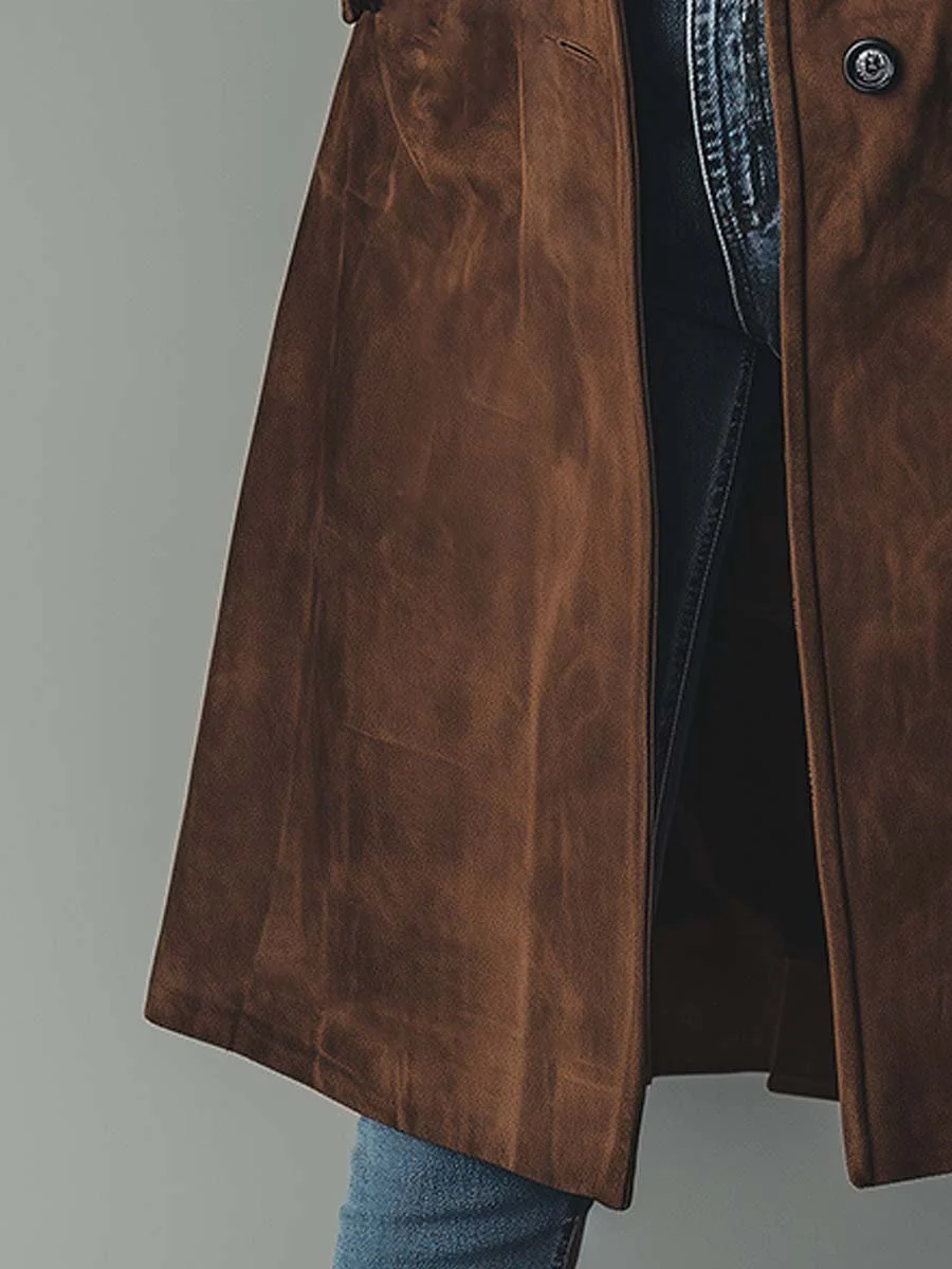 Vintage Suède Trenchcoat