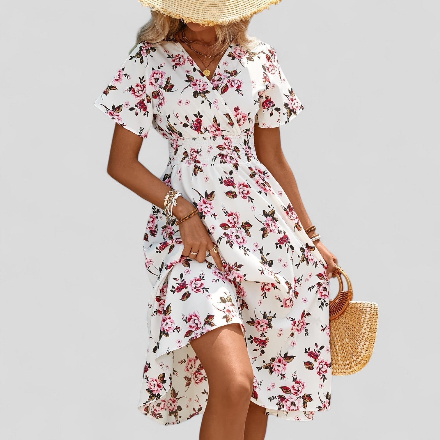 Gretalise | Comfortabele zomerse midijurk