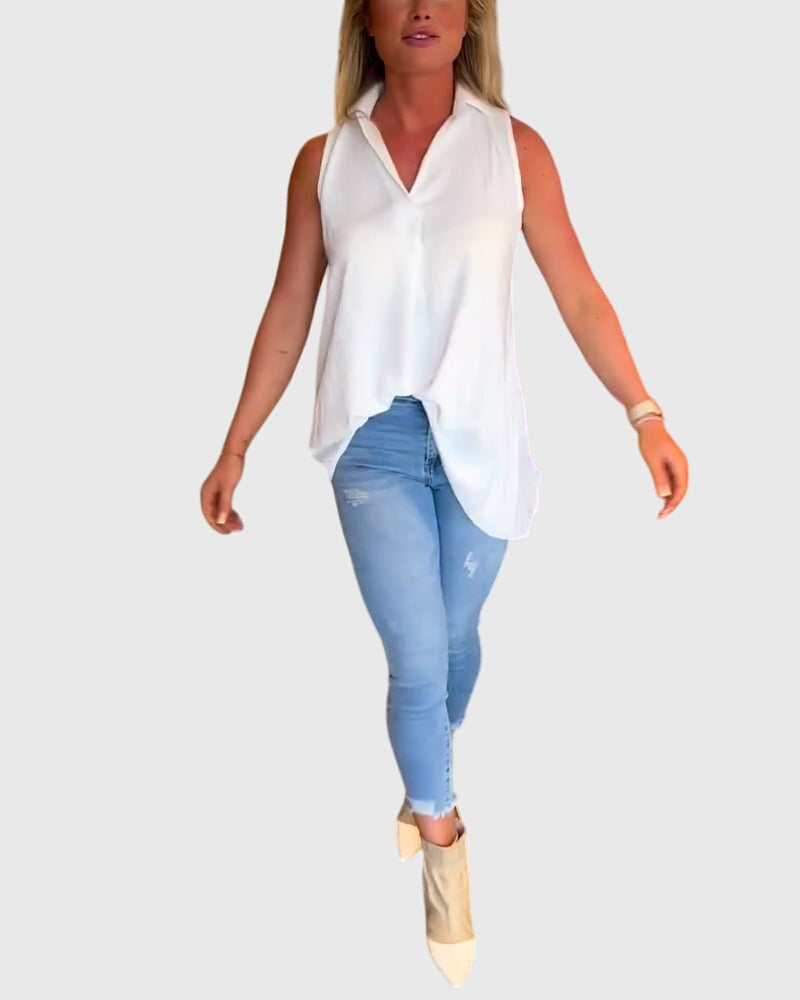 Lina™ | Mouwloze top