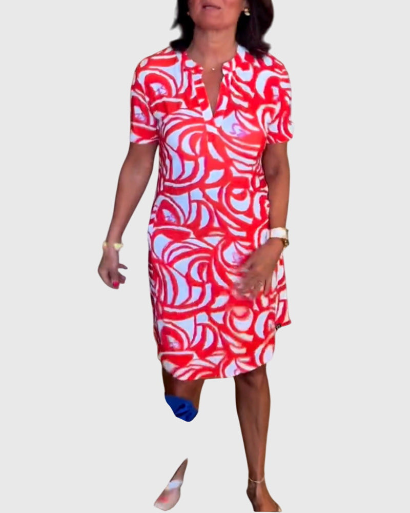 Elle™ | Flatterende Avenue Walk Jurk