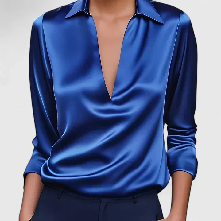 Calvina | Geraffineerde Blouse