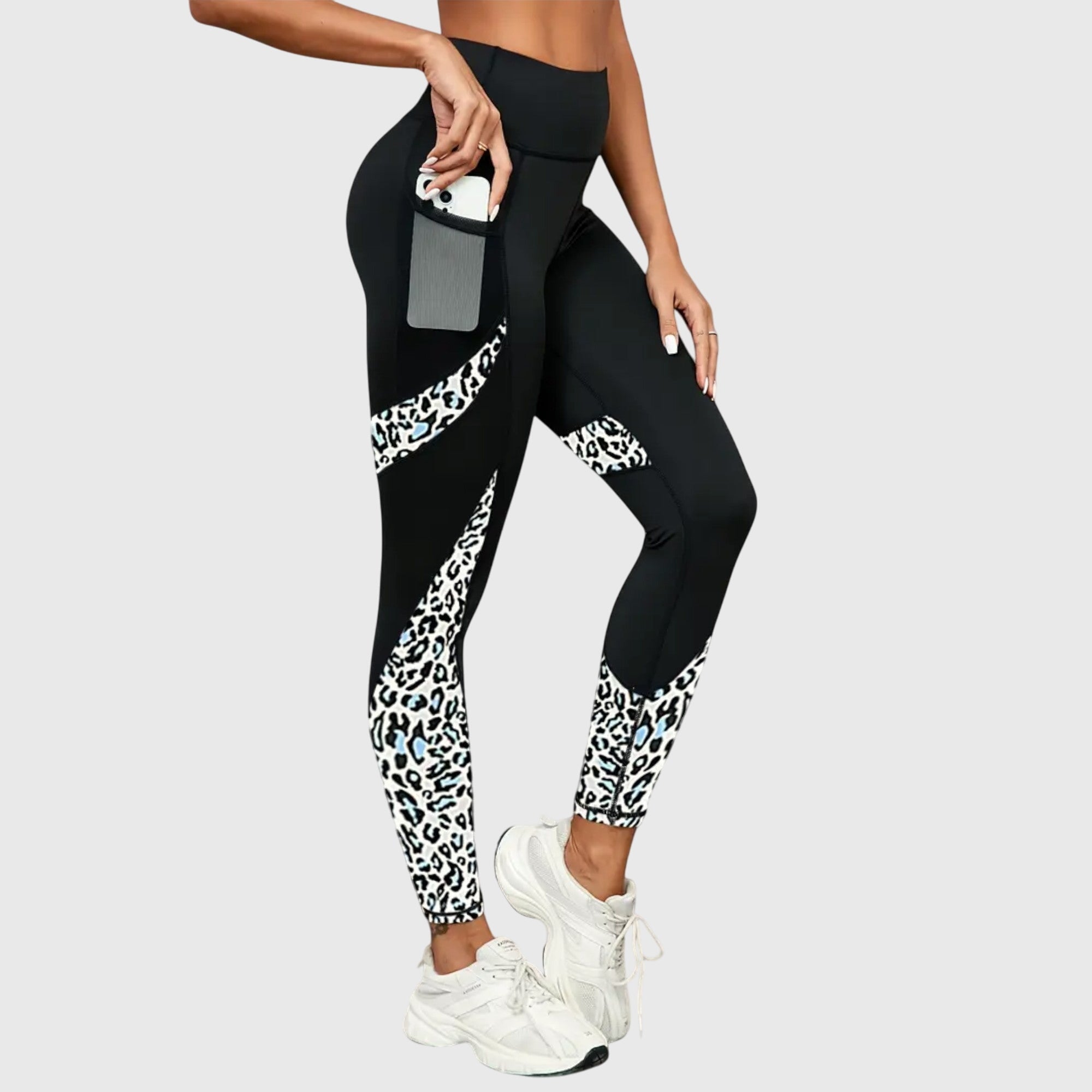 Abigail | High-Waisted Leopard Print Training Pants