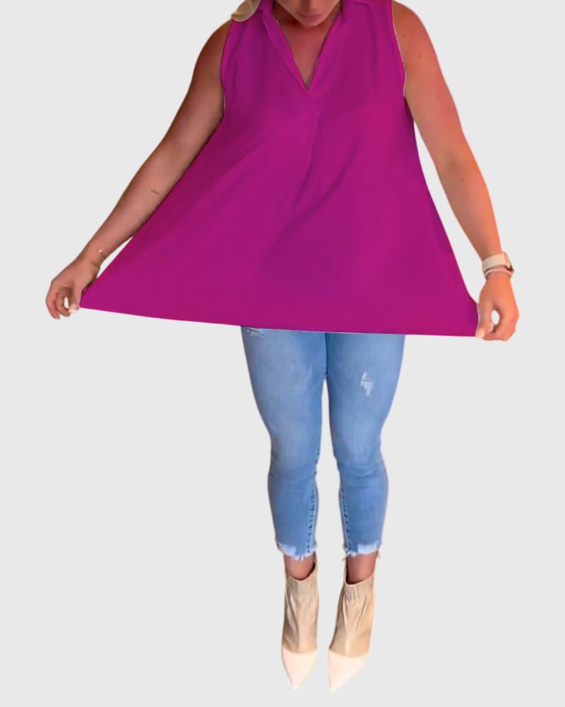 Lina™ | Mouwloze top