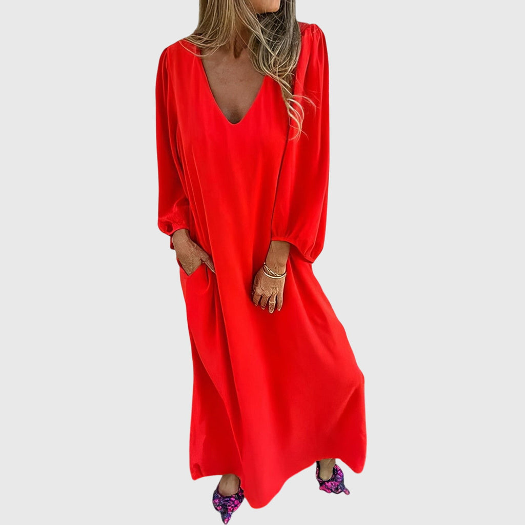 Carol™ - Lange Boho Jurk met Zakken