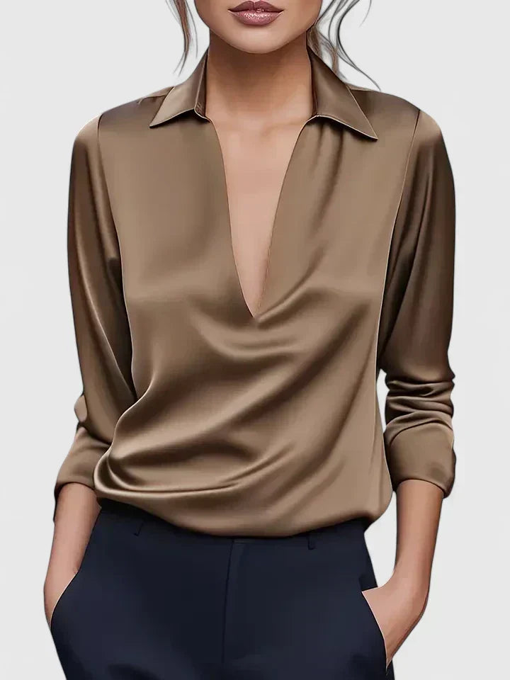 Calvina | Geraffineerde Blouse