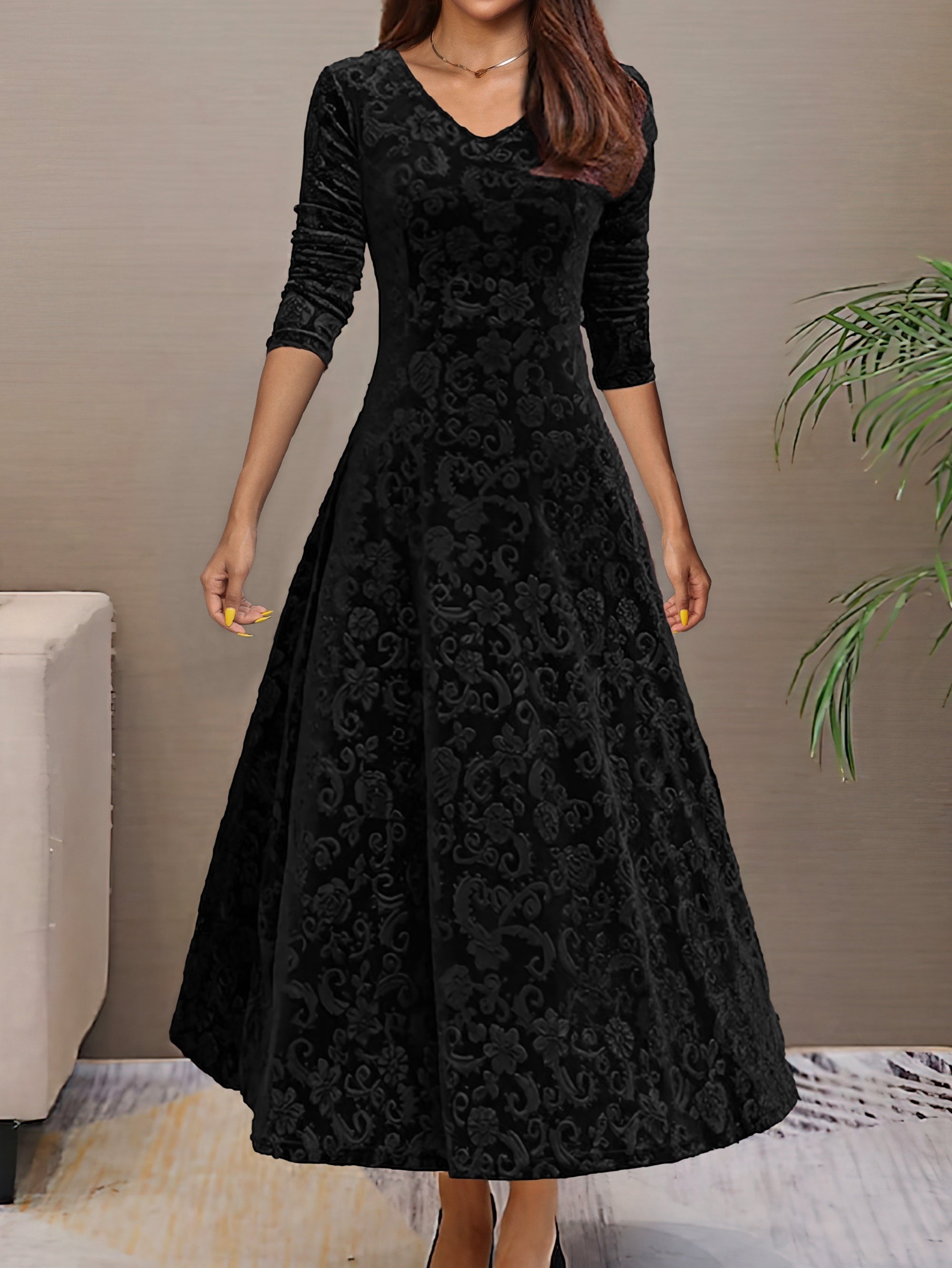 Denise | Holiday Velvet Elegance Jurk