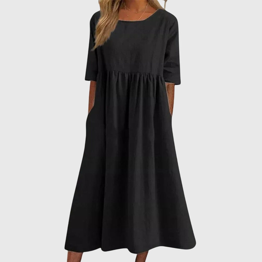 Haisley™ | Elegante jurk met korte mouwen