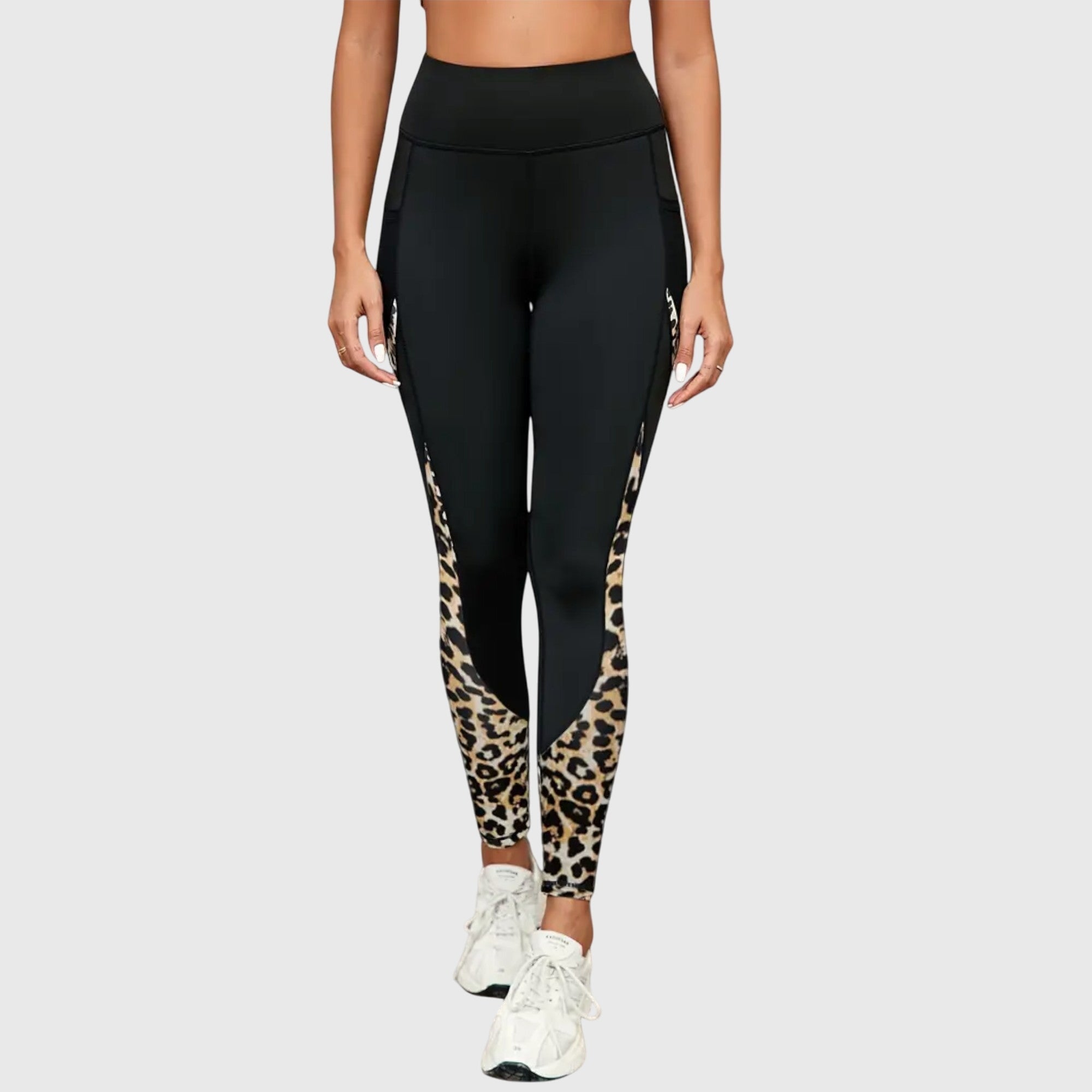 Abigail | High-Waisted Leopard Print Training Pants