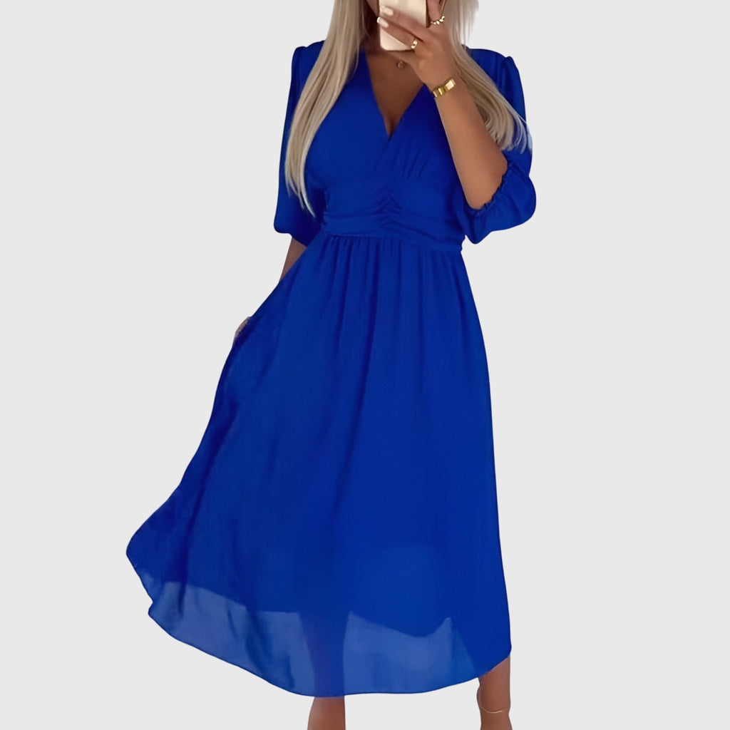 Chloe™ | Lichtgewicht zijden chiffon jurk