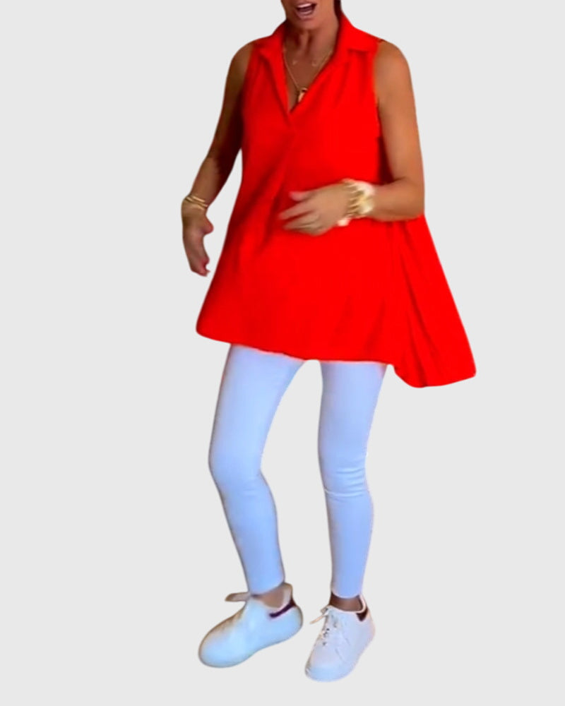 Lina™ | Mouwloze top