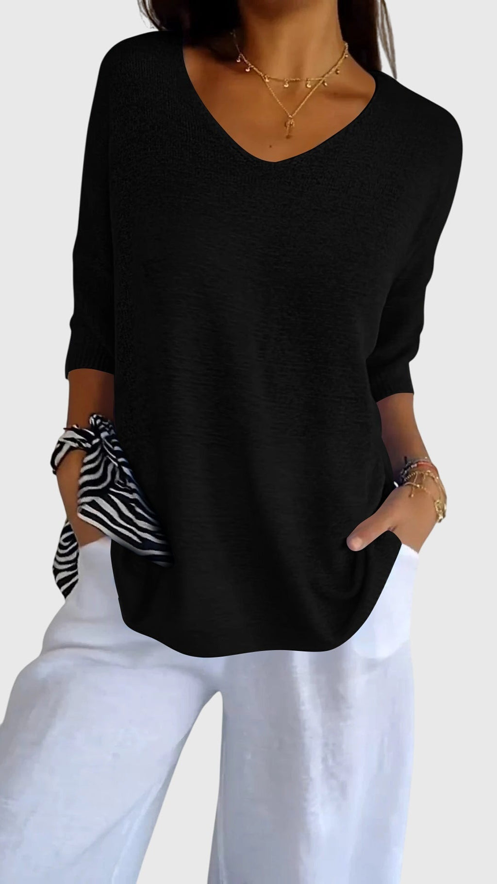 Cassandra™ | Elegante V-hals Top