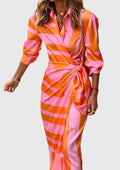 Everly™ | Elegante Wikkeljurk met Print