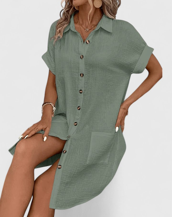 Gianelleza™ | Geraffineerde Midi-jurk