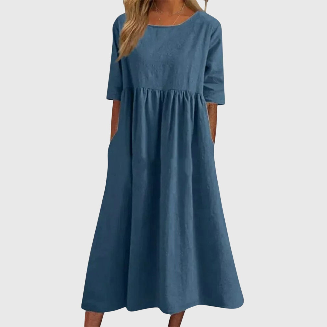 Haisley™ | Elegante jurk met korte mouwen