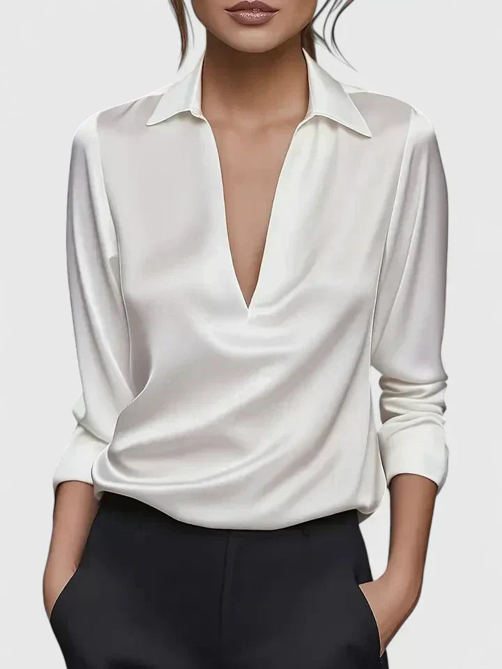 Calvina | Geraffineerde Blouse