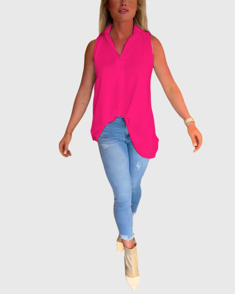 Lina™ | Mouwloze top