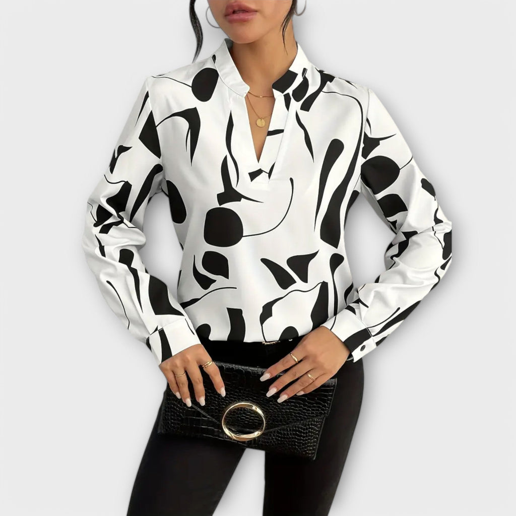 Lara™ Elegante Blouse Met Ontwerp