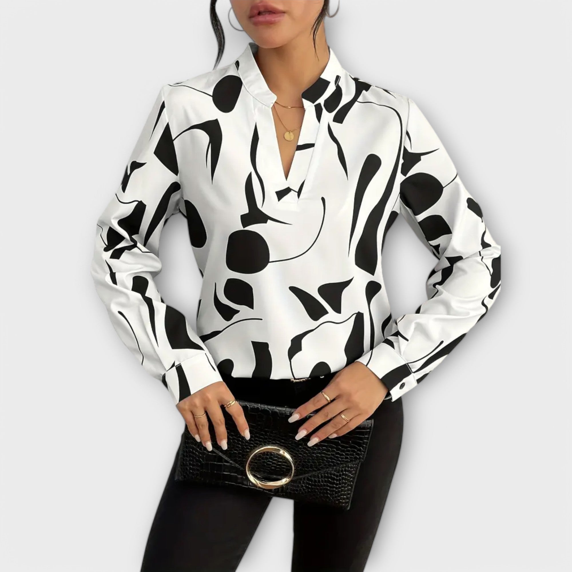 Lara™ Elegante Blouse Met Ontwerp