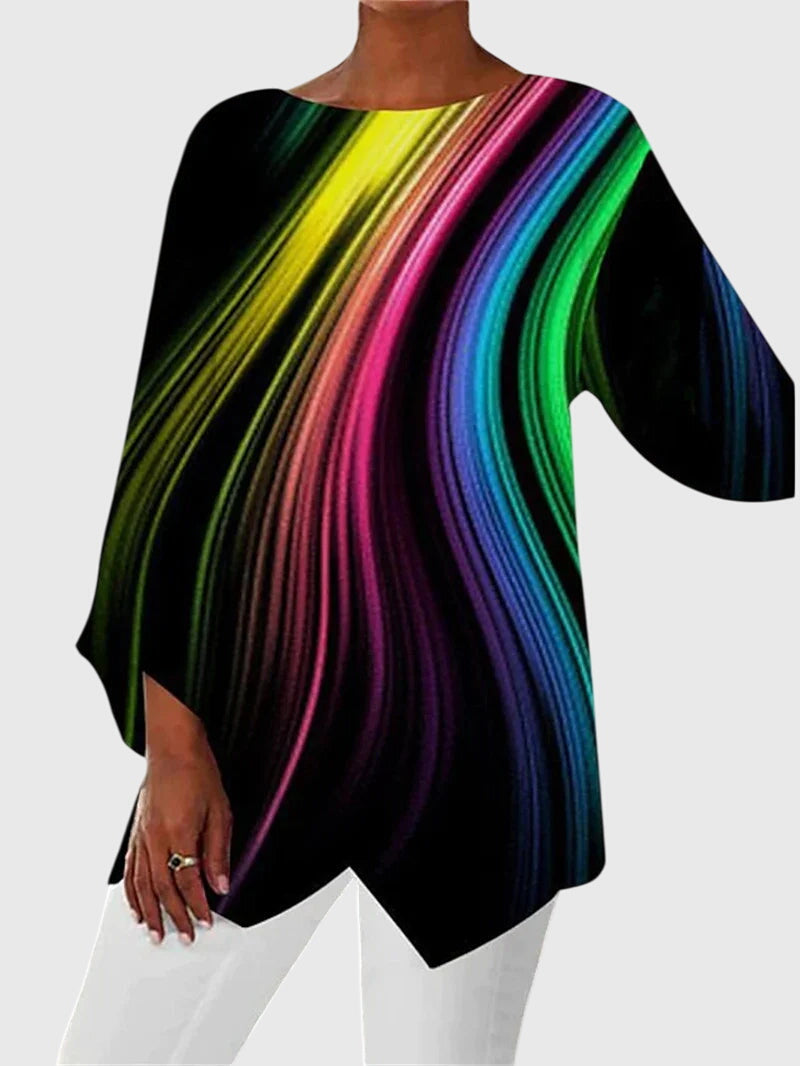 Alayah™ | Elegante top met ronde hals