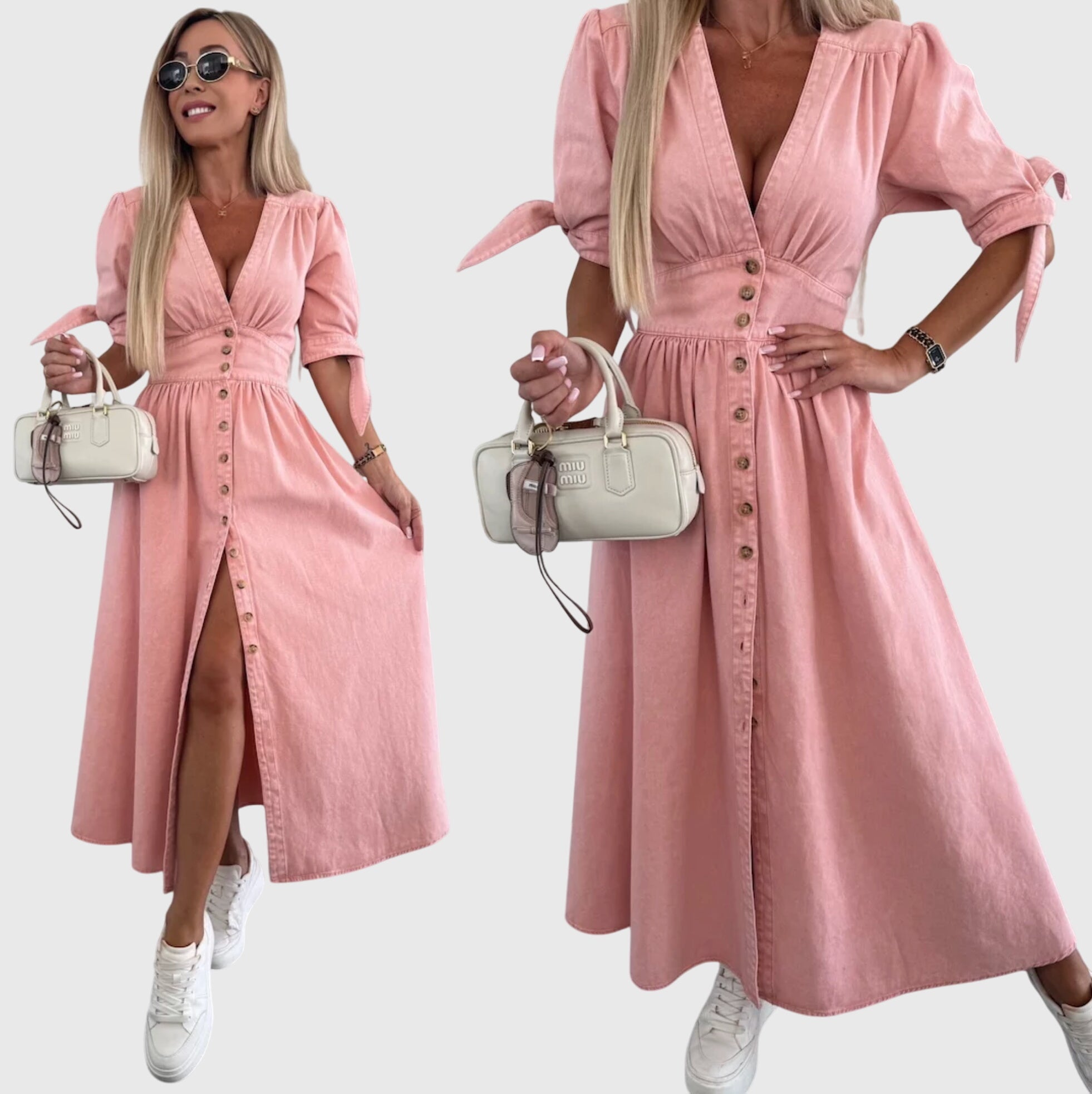 Sophia™ | Elegante Denim Jurk