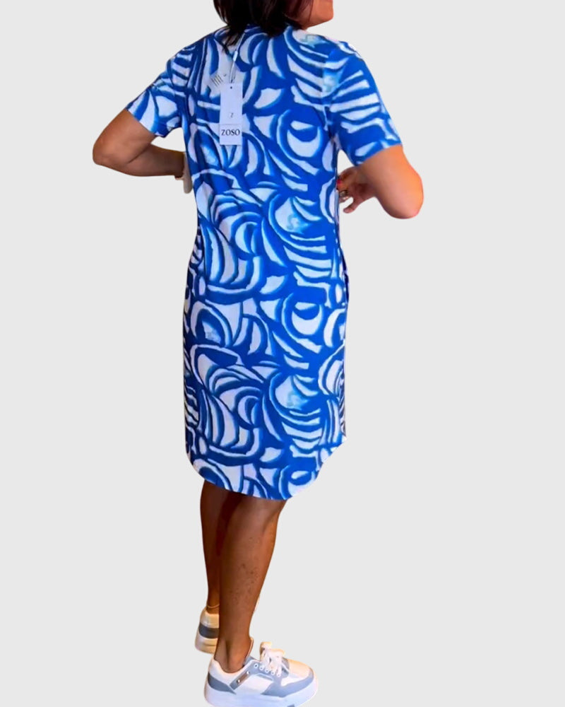 Elle™ | Flatterende Avenue Walk Jurk