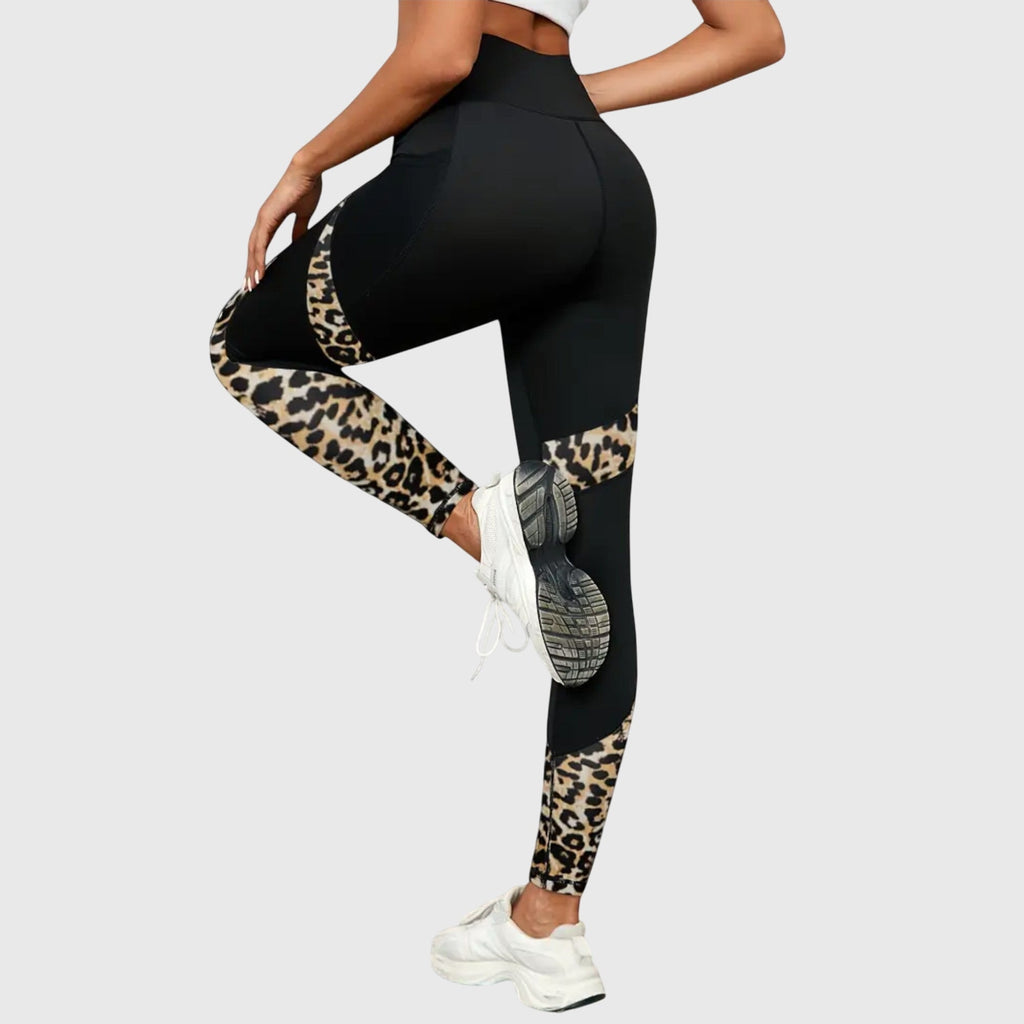 Abigail | High-Waisted Leopard Print Training Pants