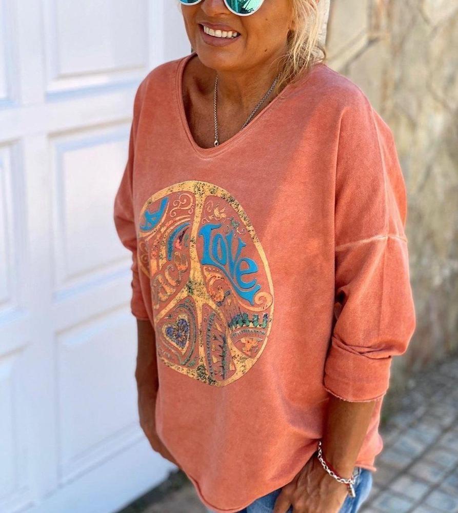 Happy Days Oranje Sweatshirt