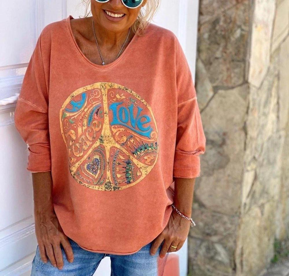Happy Days Oranje Sweatshirt
