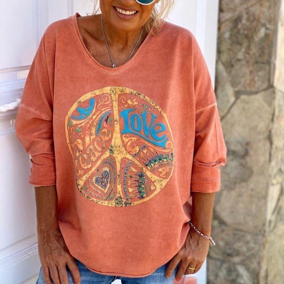 Happy Days Oranje Sweatshirt
